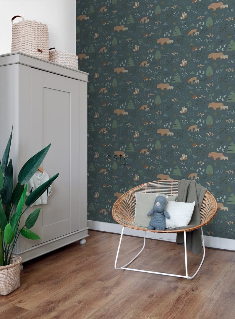 Tapeta ze zwierzętami leśnymi Esta 139248 Forest Friends