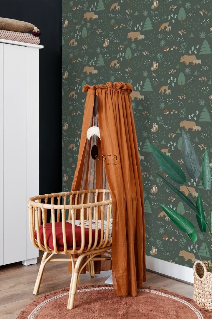 Tapeta ze zwierzętami leśnymi Esta 139249 Forest Friends