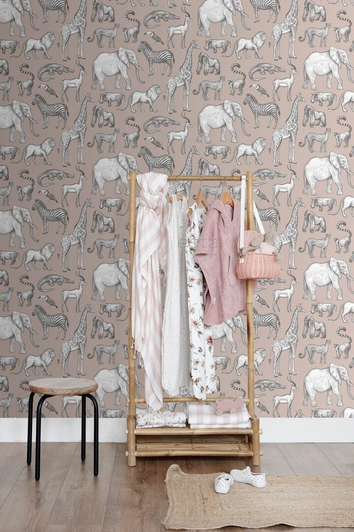 Tapeta zwierzęta dżungli Esta 139271 Forest Friends