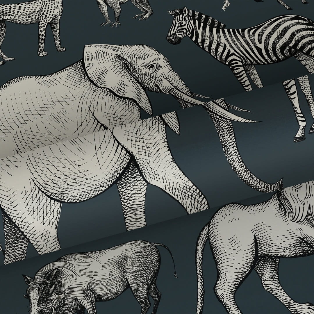 Tapeta zwierzęta dżungli Esta 139272 Forest Friends