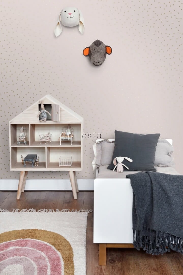 Tapeta złote kropeczki Esta 139274 Forest Friends