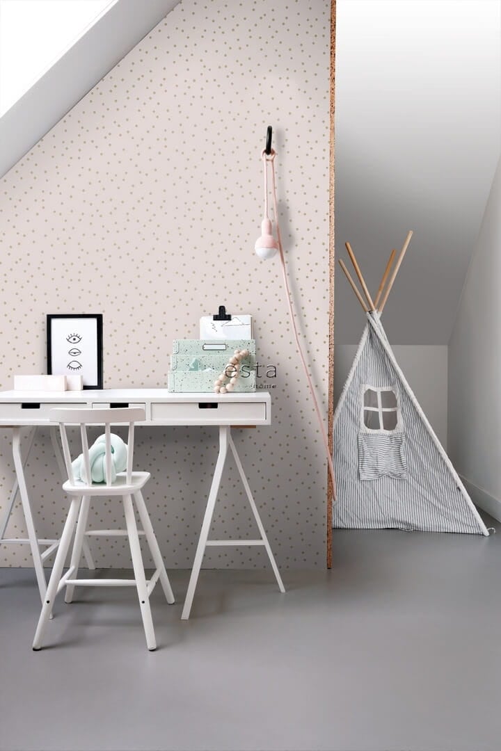 Tapeta złote kropeczki Esta 139274 Forest Friends