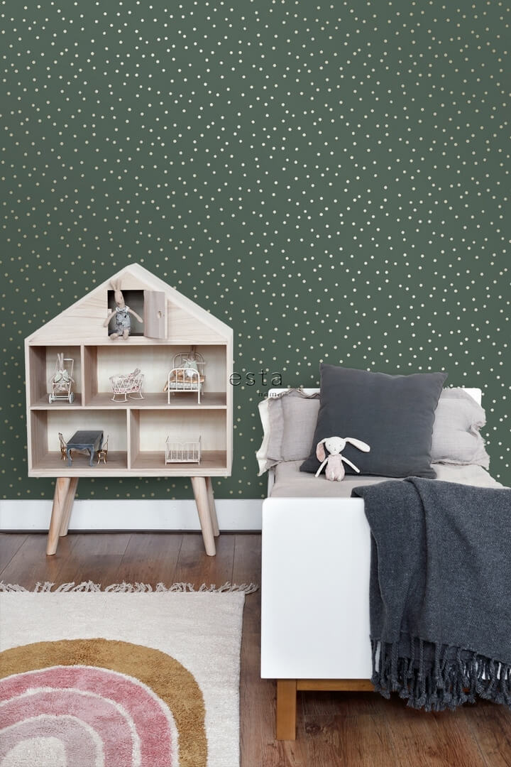 Tapeta złote kropeczki Esta 139275 Forest Friends