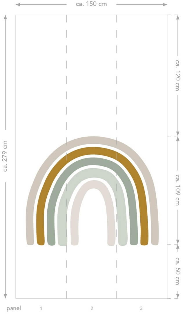 Mural tęcza Esta 159054 Forest Friends