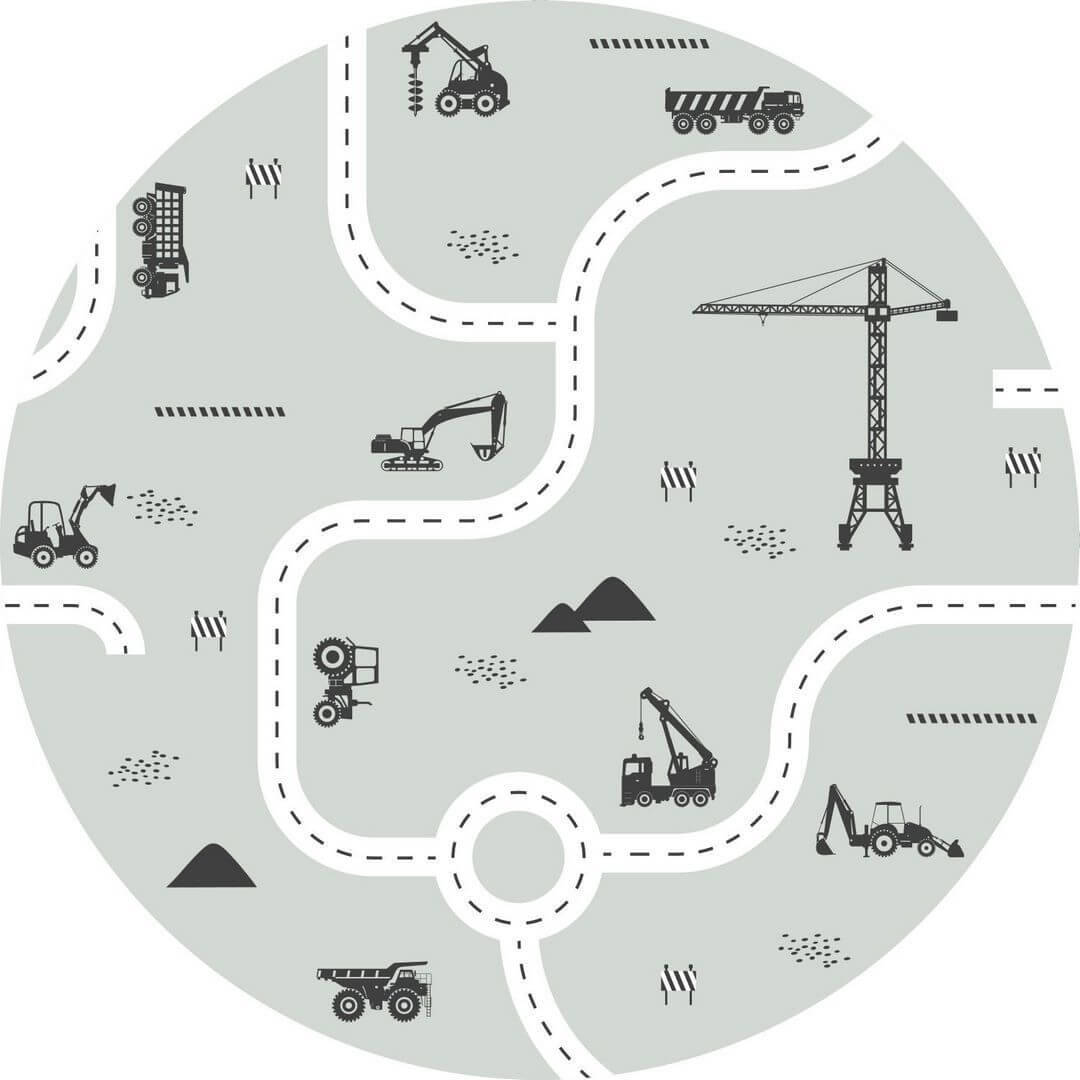 Naklejka pojazdy Esta 159066 Forest Friends śr. 70cm