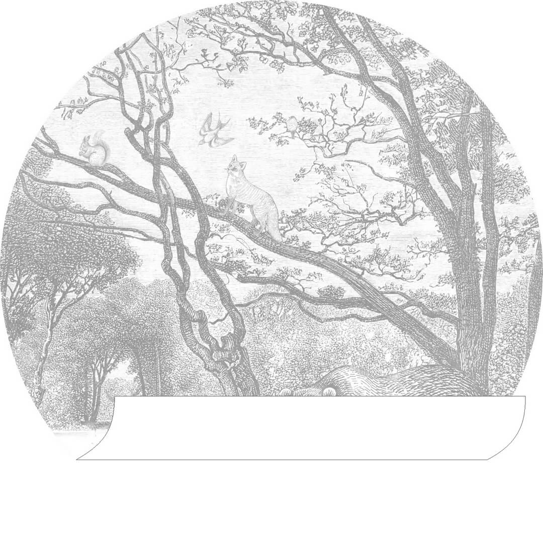 Naklejka ze zwierzętami leśnymi Esta 159070 Forest Friends śr. 70cm