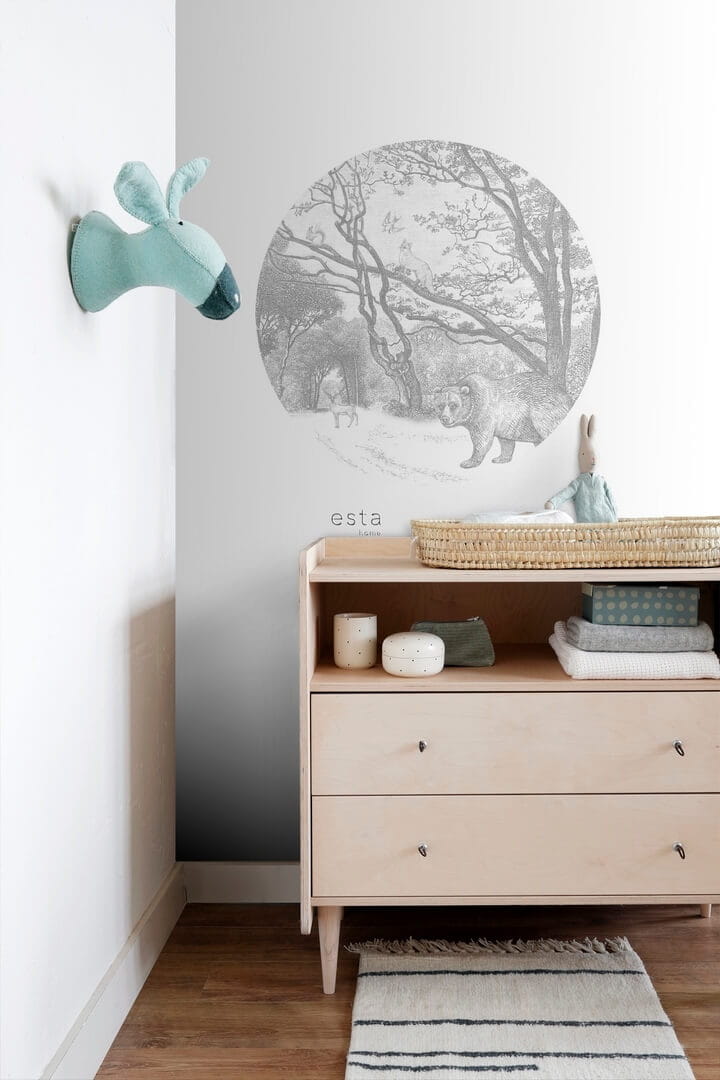 Naklejka ze zwierzętami leśnymi Esta 159070 Forest Friends śr. 70cm