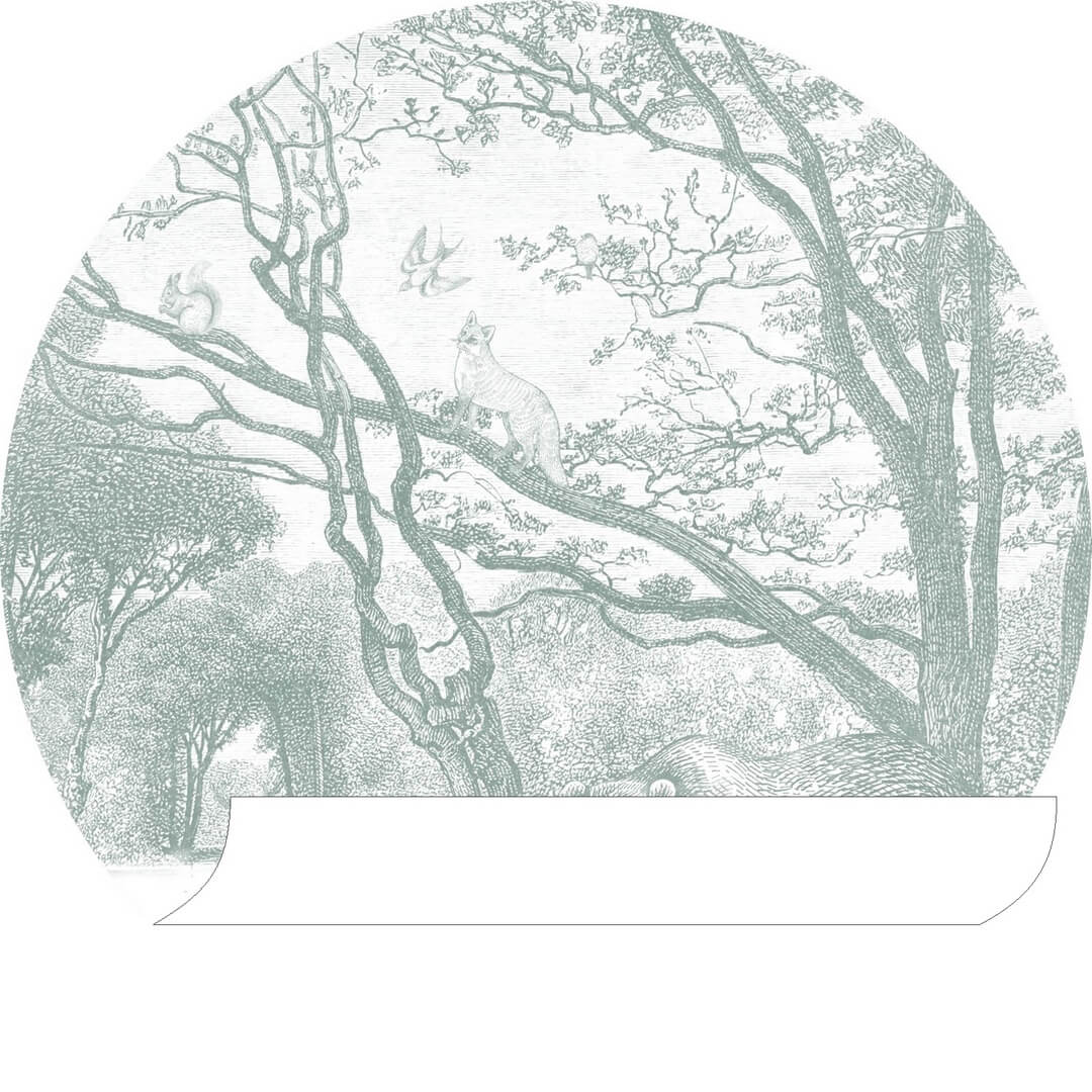 Naklejka ze zwierzętami leśnymi Esta 159071 Forest Friends śr. 70cm