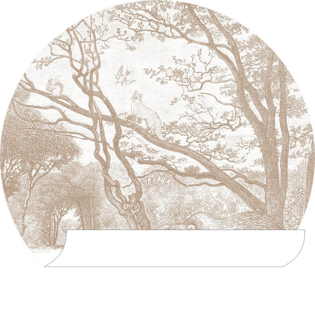 Naklejka ze zwierzętami leśnymi Esta 159072 Forest Friends śr. 70cm