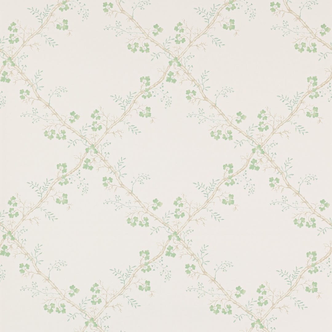 Tapeta roślinna kratownica Colefax and Fowler W7008-01 Trefoil Trellis Small Design Wallpapers II
