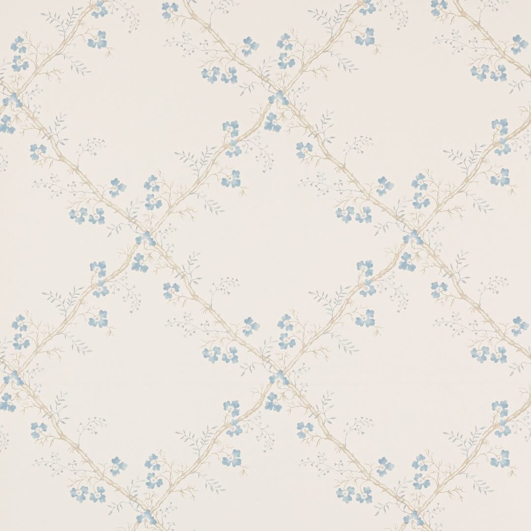 Tapeta roślinna kratownica Colefax and Fowler W7008-04 Trefoil Trellis Small Design Wallpapers II