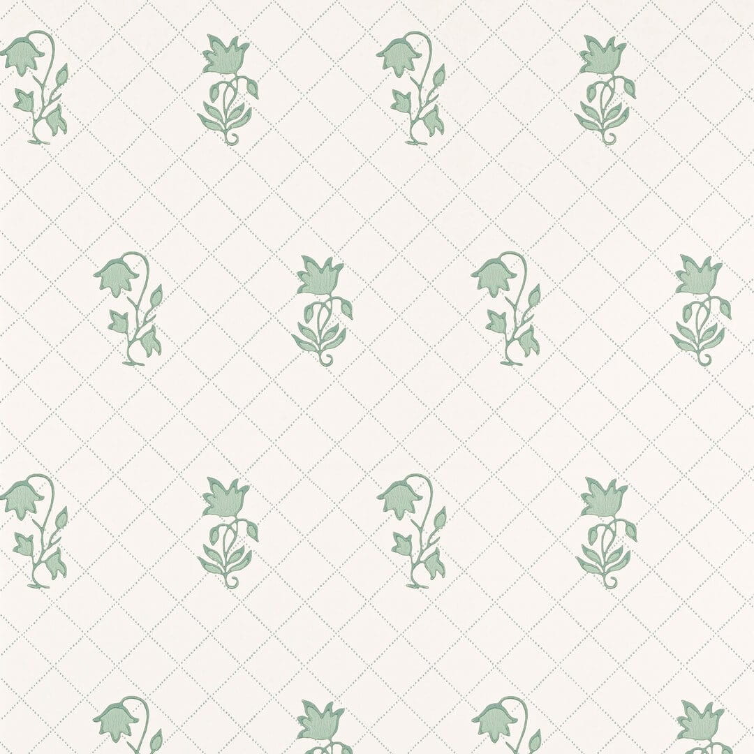 Tapeta kratownica i kwiatki Colefax and Fowler W7010-03 Berkeley Sprig Small Design Wallpapers II