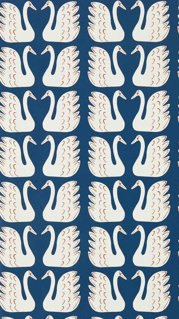 Tapeta łabędzie Scion 112797 Swim Swam Swan Garden of Eden