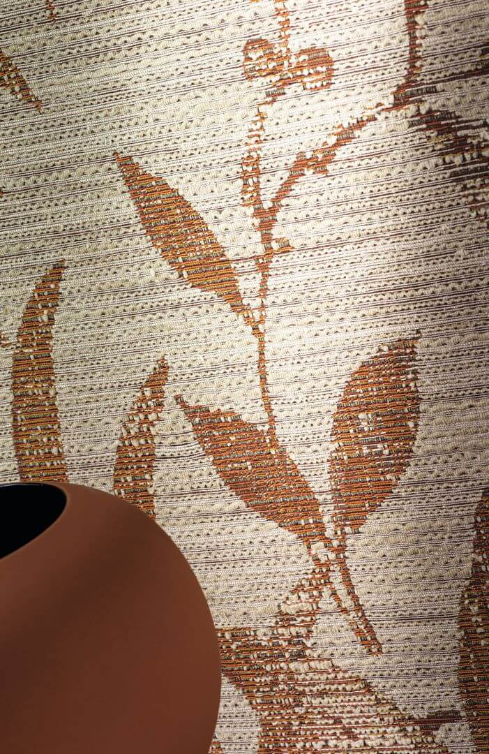 Tapeta tekstylna liście Casamance 70950118 Salix Feroe