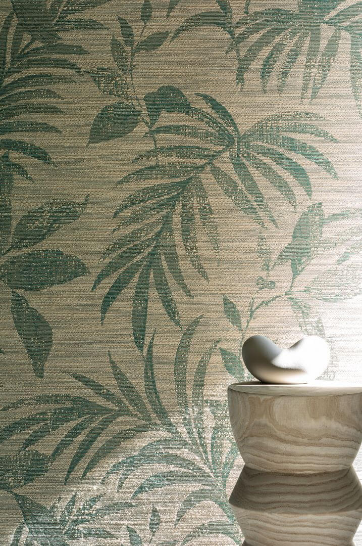 Tapeta tekstylna liście Casamance 70950320 Salix Feroe
