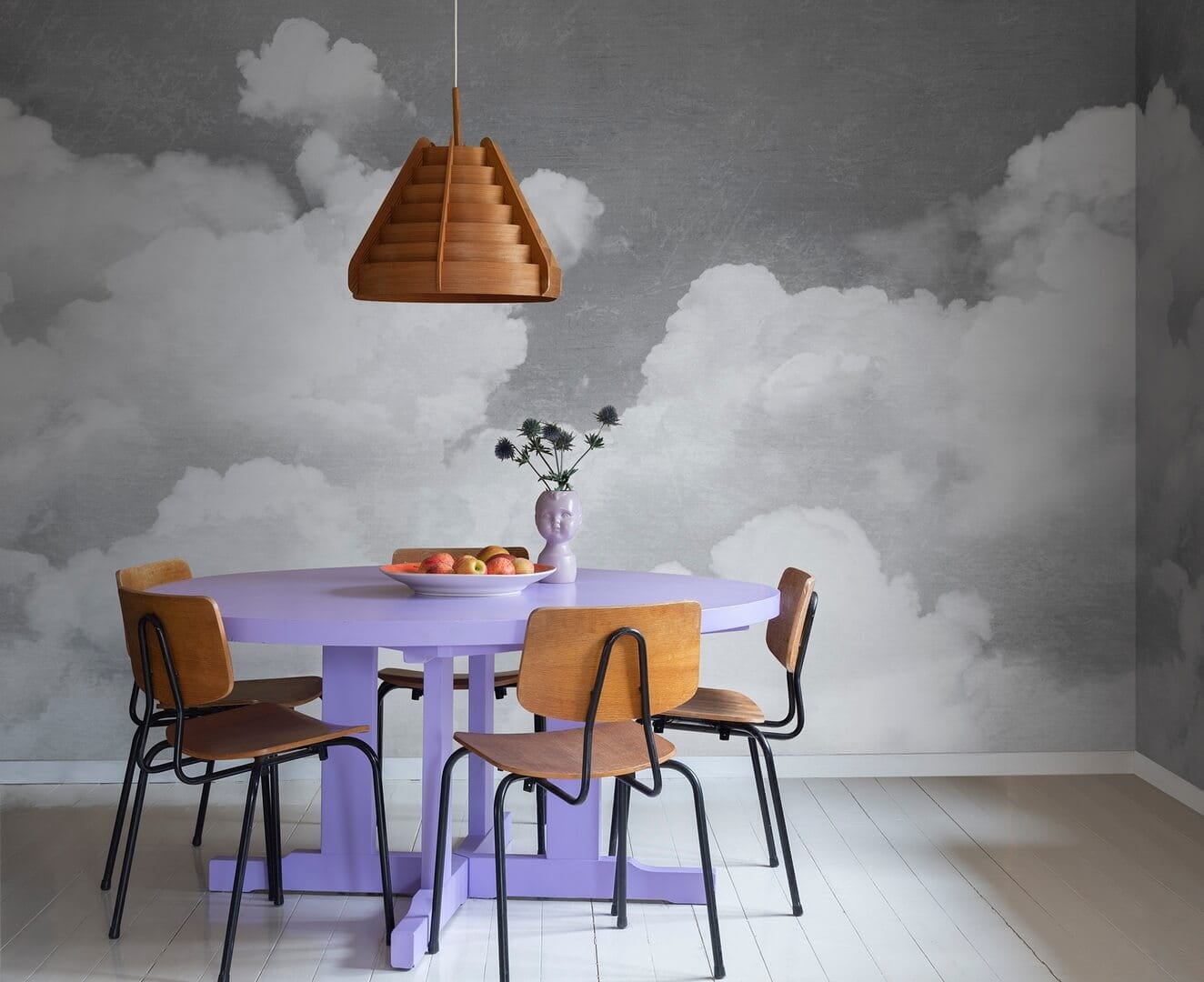 Fototapeta chmury Rebel Walls R14013 Cuddle Clouds Graphite Dreamland