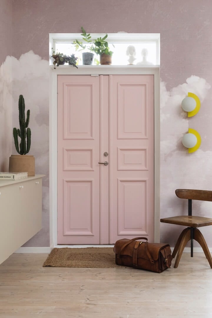 Fototapeta chmury Rebel Walls R14014 Cuddle Clouds Pink Dreamland