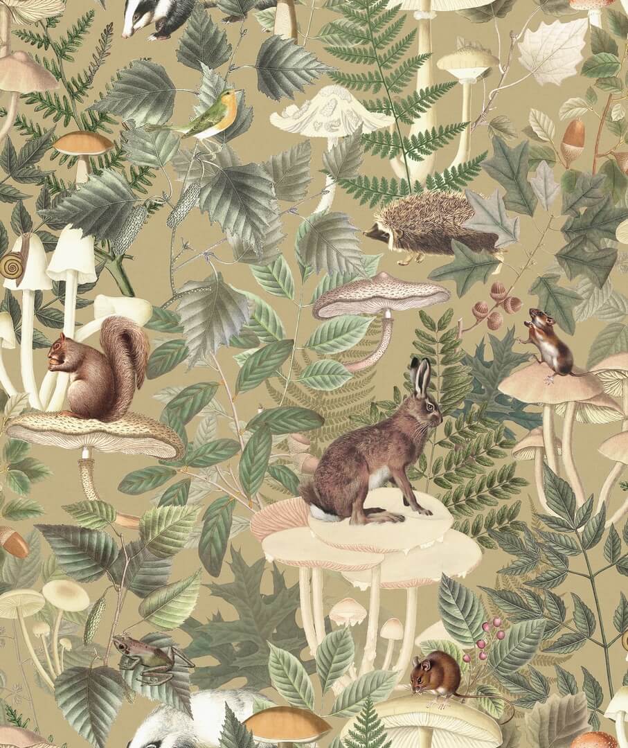 Tapeta leśne zwierzątka Rebel Walls R18003 Wildlife Creek Fall Dreamland