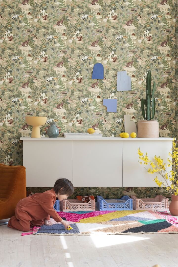 Tapeta leśne zwierzątka Rebel Walls R18003 Wildlife Creek Fall Dreamland