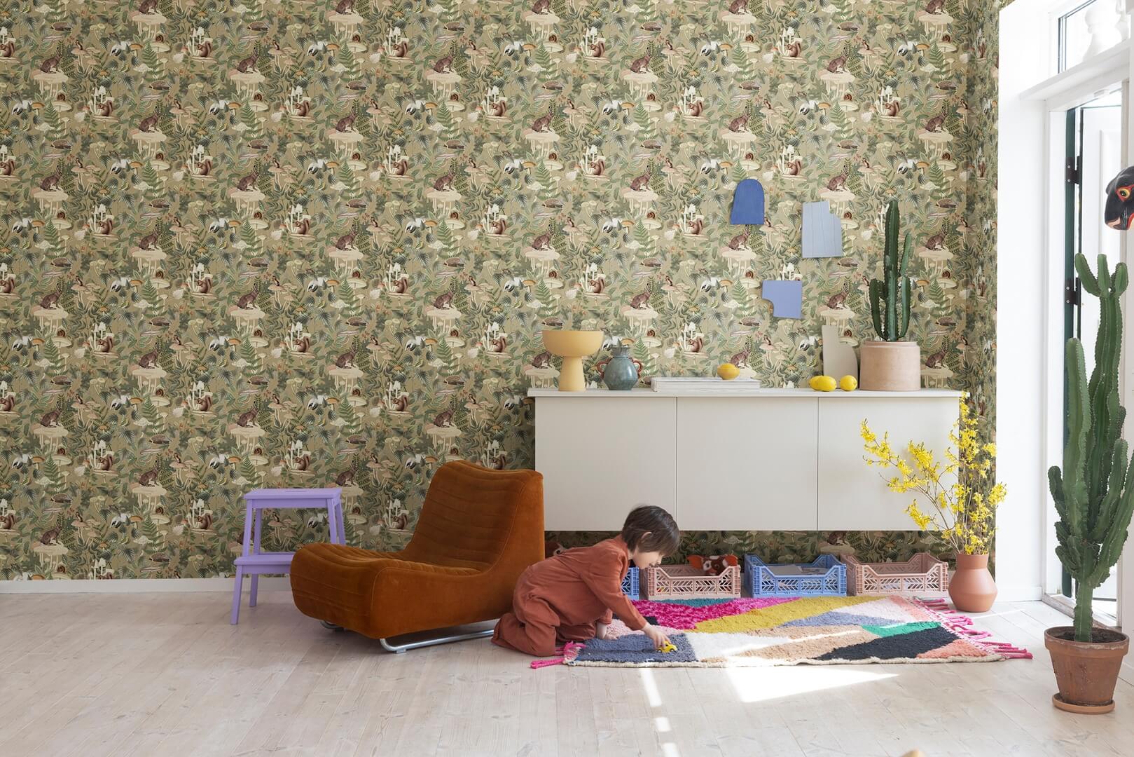 Tapeta leśne zwierzątka Rebel Walls R18003 Wildlife Creek Fall Dreamland