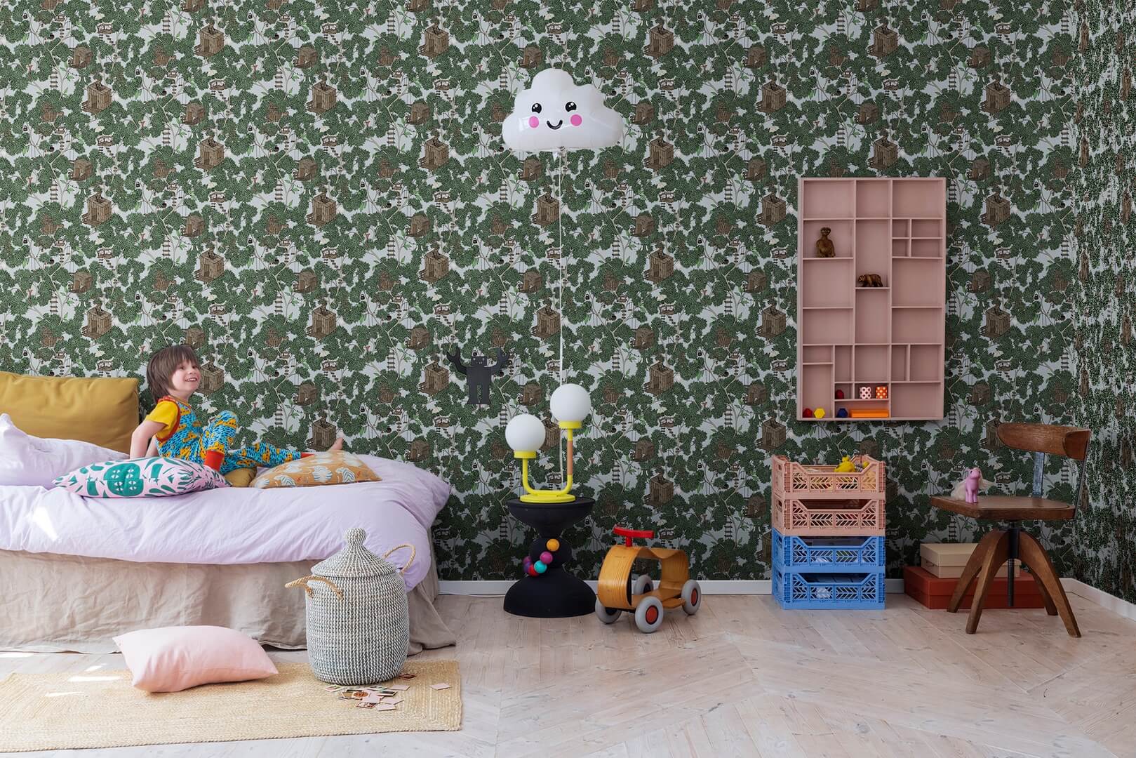 Tapeta domek na drzewie Rebel Walls R18014 Treehouse Summer Dreamland