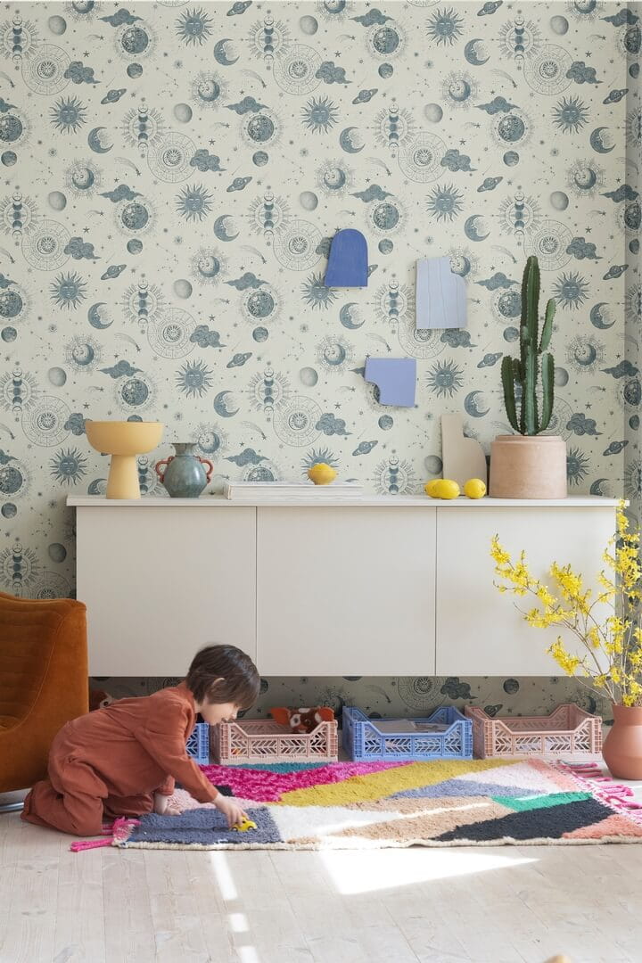 Tapeta planety Rebel Walls R18022 Planetarium Sand Dreamland