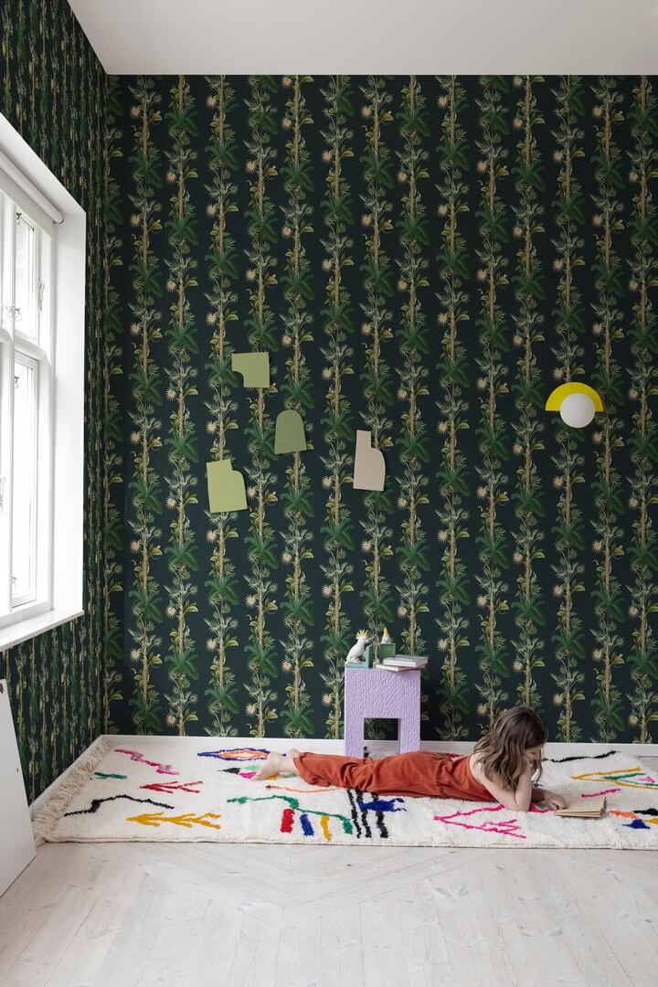 Tapeta tropikalna Rebel Walls R18102 Monkey Island Night Dreamland
