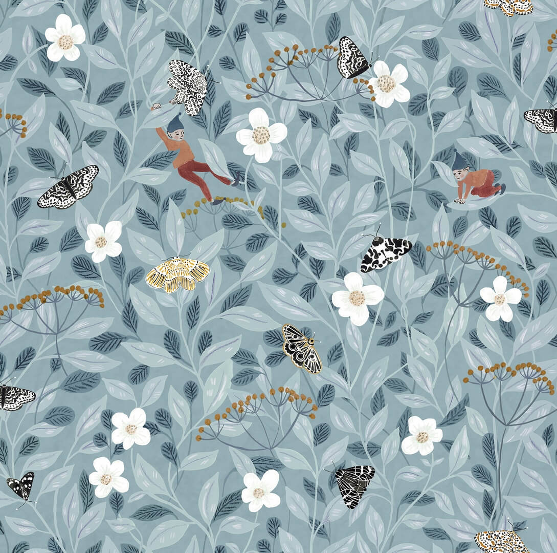 Tapeta botaniczna Rebel Walls R18112 Pixie Shore Sky Dreamland