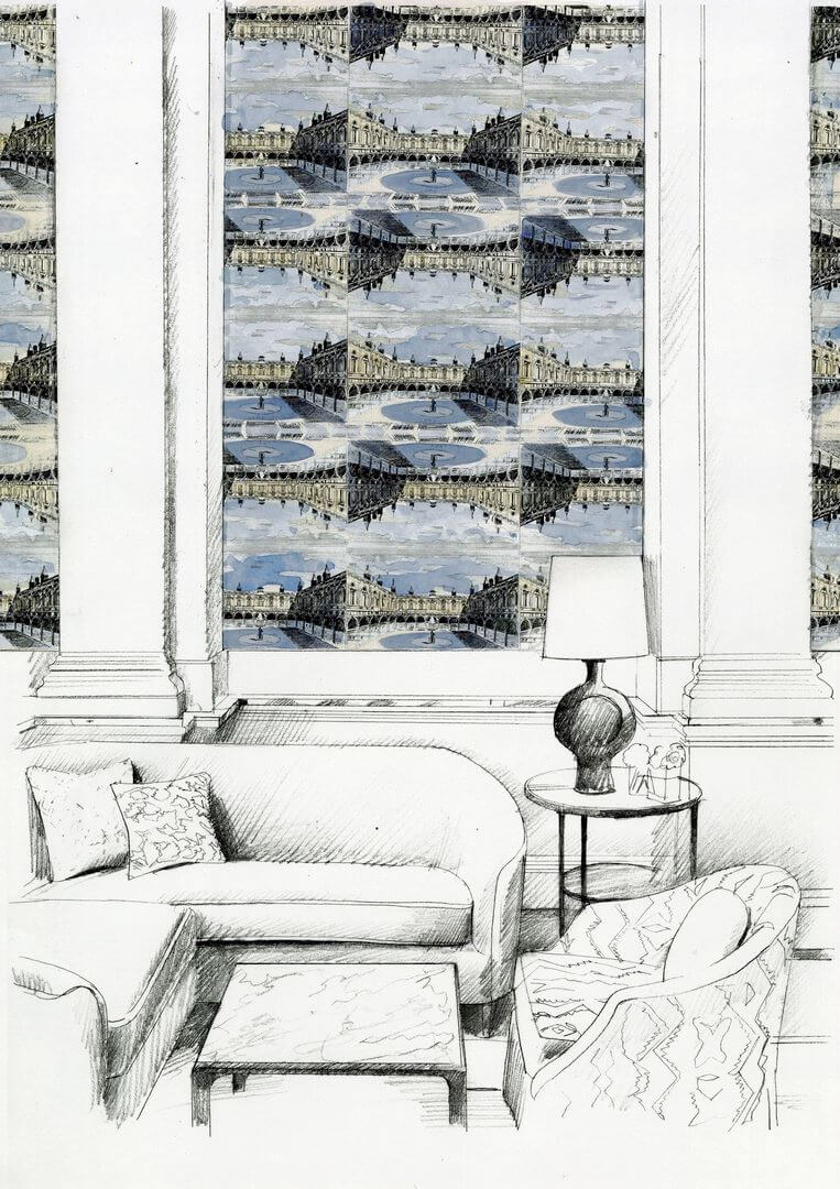 Tapeta plac Zamkowy Zoffany ZPLW312971 Royal Exchange Palladio