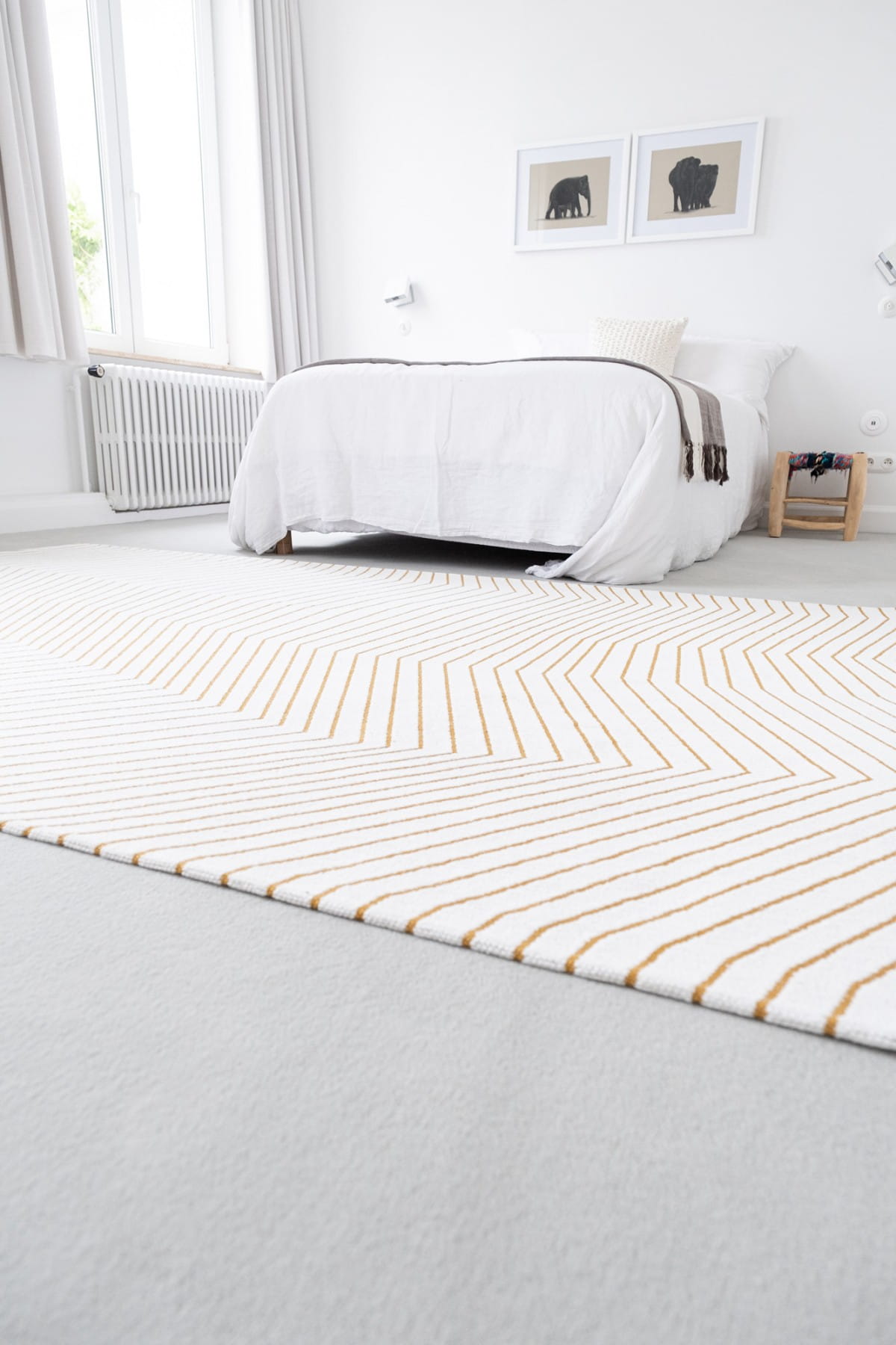 Dywan linie SAN ANDREAS WHITE GOLD 9171