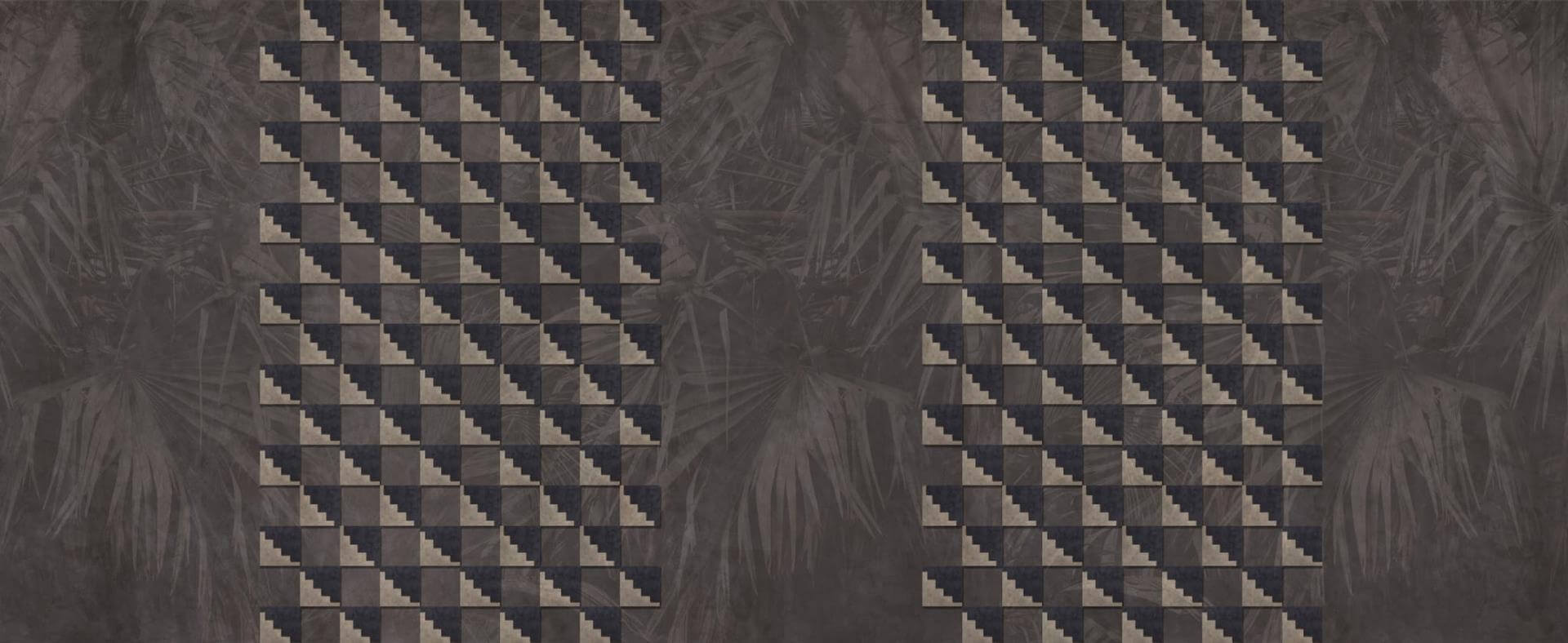 Tapeta palmy i geometria Wall&Deco WDLU2202 Lumberjack Contemporary 2022