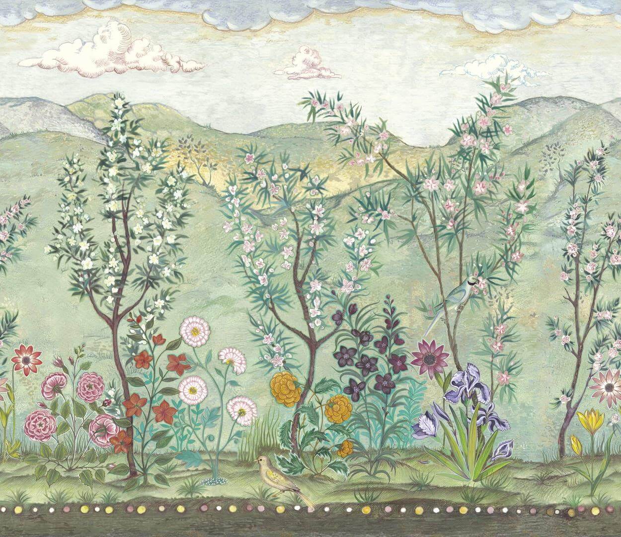 Tapeta botaniczny krajobraz Wall&Deco WDNA2201 Naif Contemporary 2022