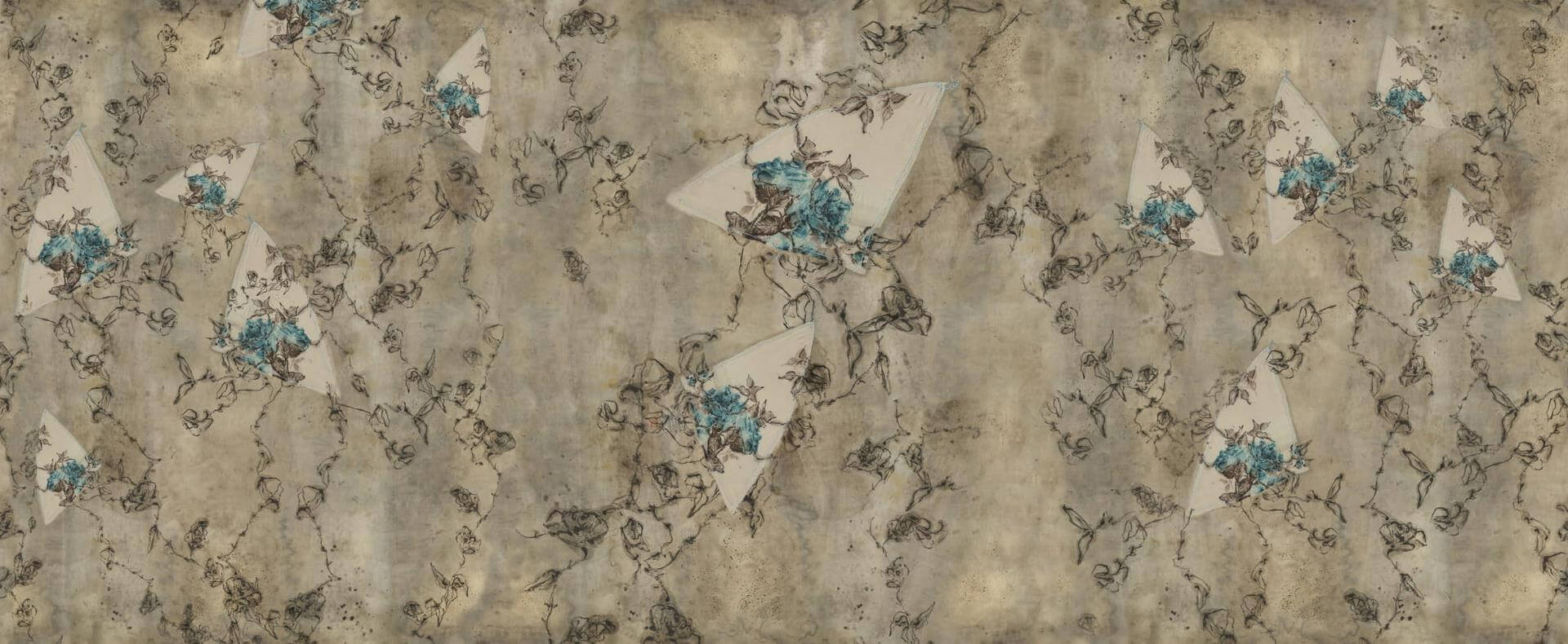 Tapeta kwiatki Wall&Deco WDNO2201 Nonostante il fiore Contemporary 2022