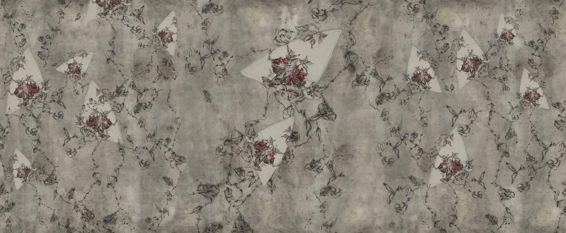Tapeta kwiatki Wall&Deco WDNO2202 Nonostante il fiore Contemporary 2022