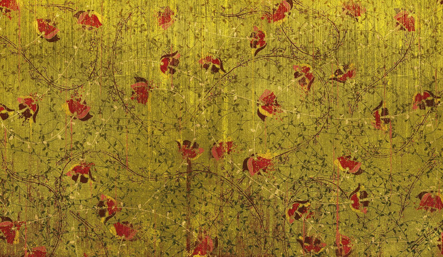 Tapeta kwiaty Wall&Deco WDPO2202 Poppies Mesh Contemporary 2022