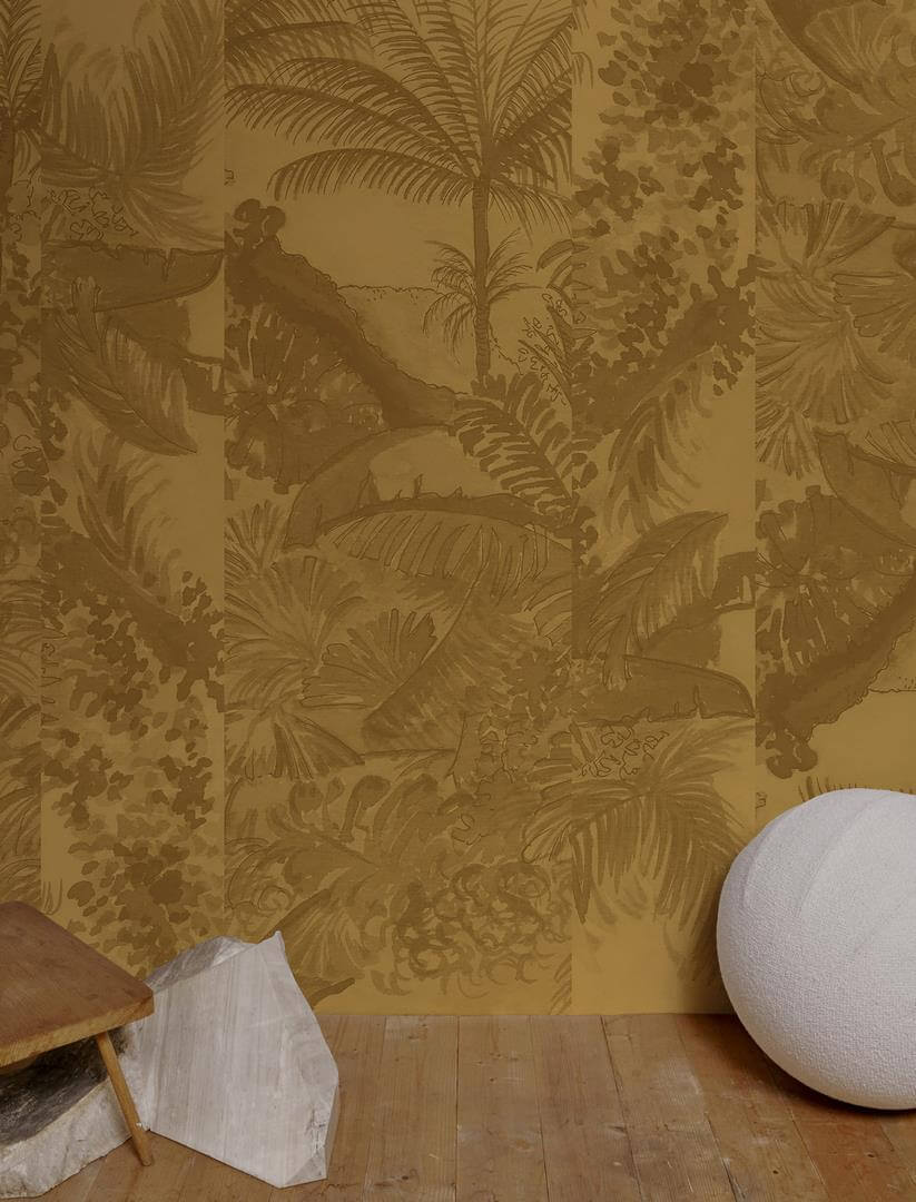 Tapeta tropikalna dżungla Wall&Deco WDJU2202 Jungle Cut Contemporary 2022