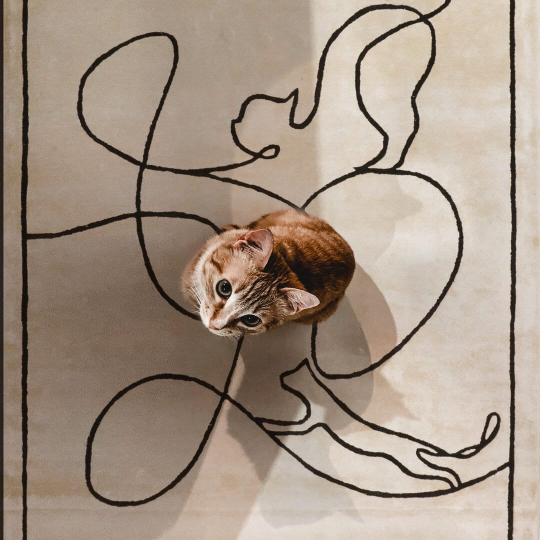 Dywan Koty Linie CATS Ivory Handmade Collection Carpet Decor Fargotex