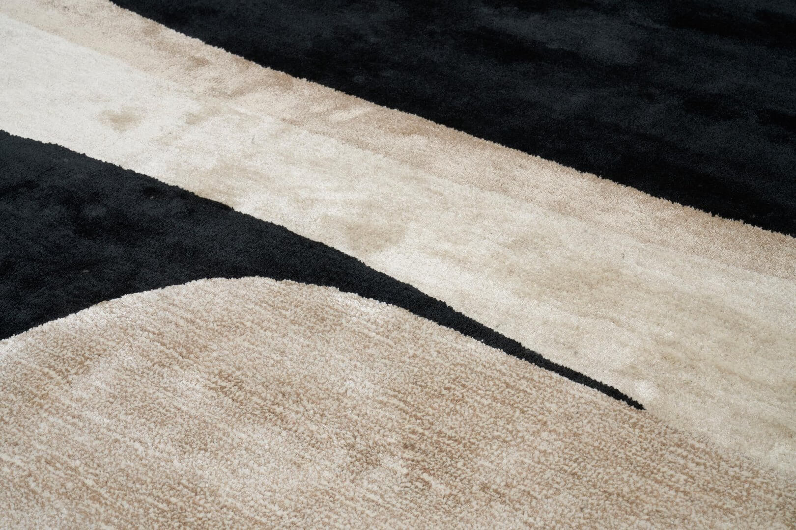 Dywan Geometryczny JAZZ Beige Handmade Collection Carpet Decor Fargotex