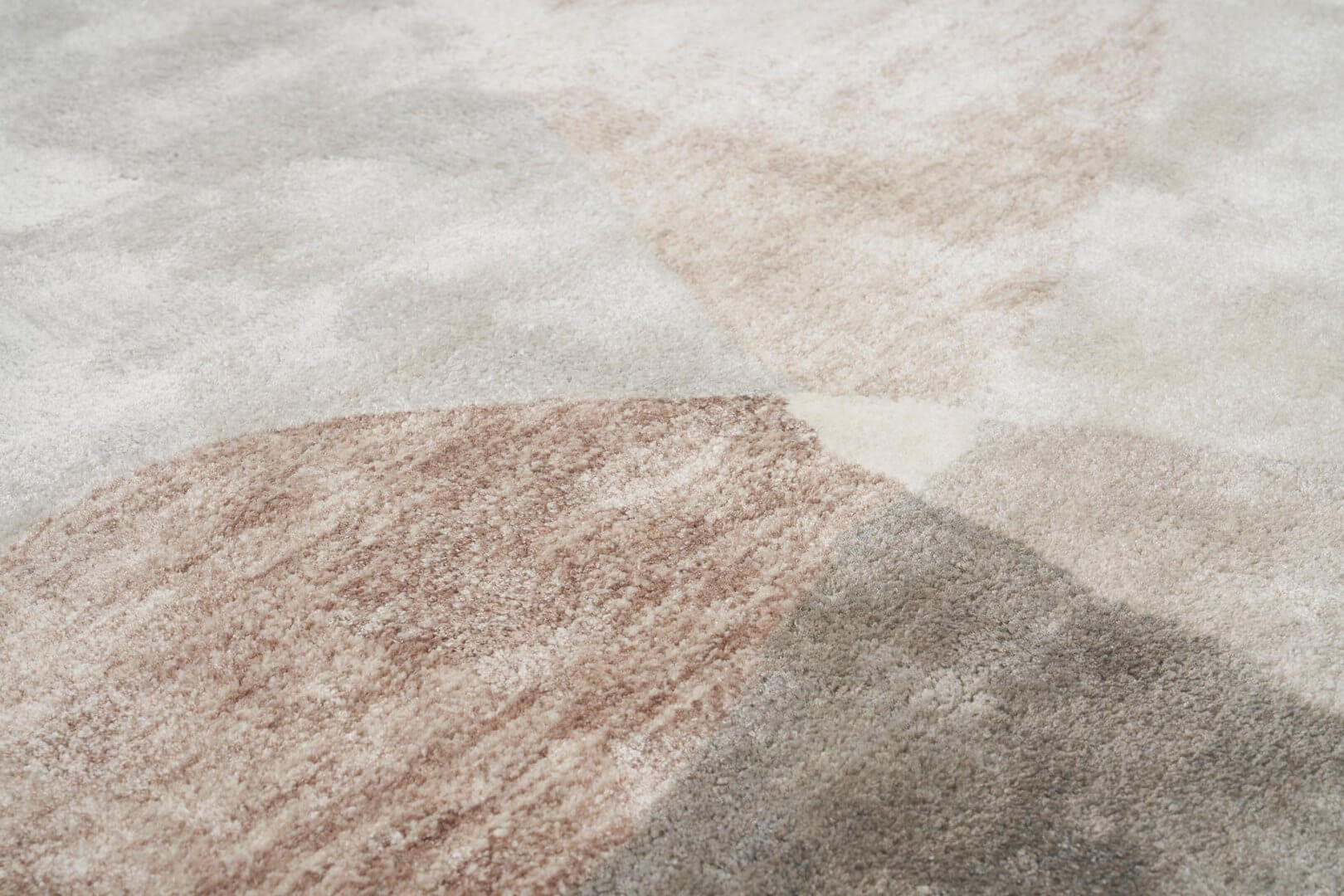 Dywan Geometryczny LAGOS Beige Handmade Collection Carpet Decor Fargotex