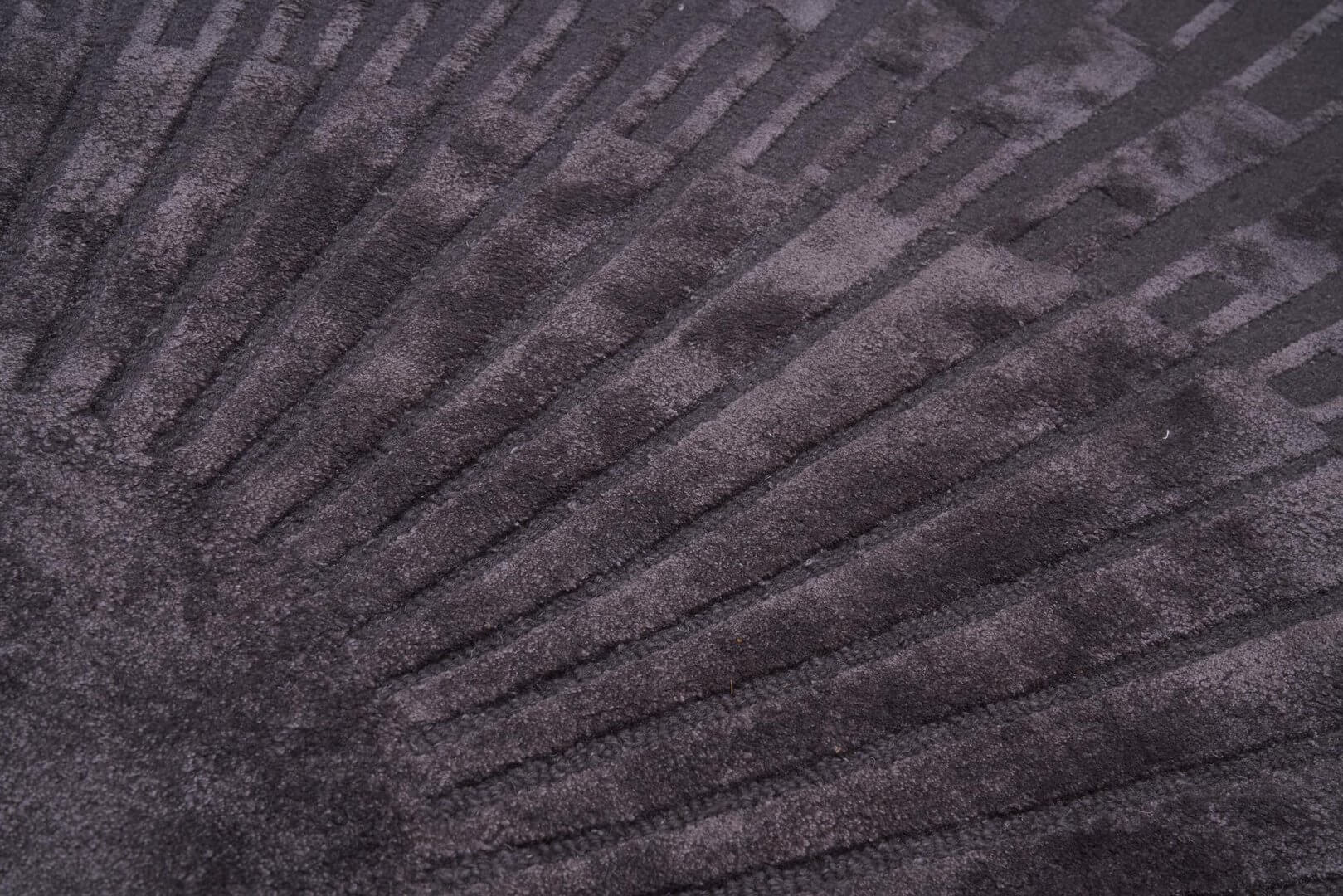 Dywan Okrągły Ciemnoszary RADIUS Dark Gray Handmade Collection Carpet Decor Fargotex