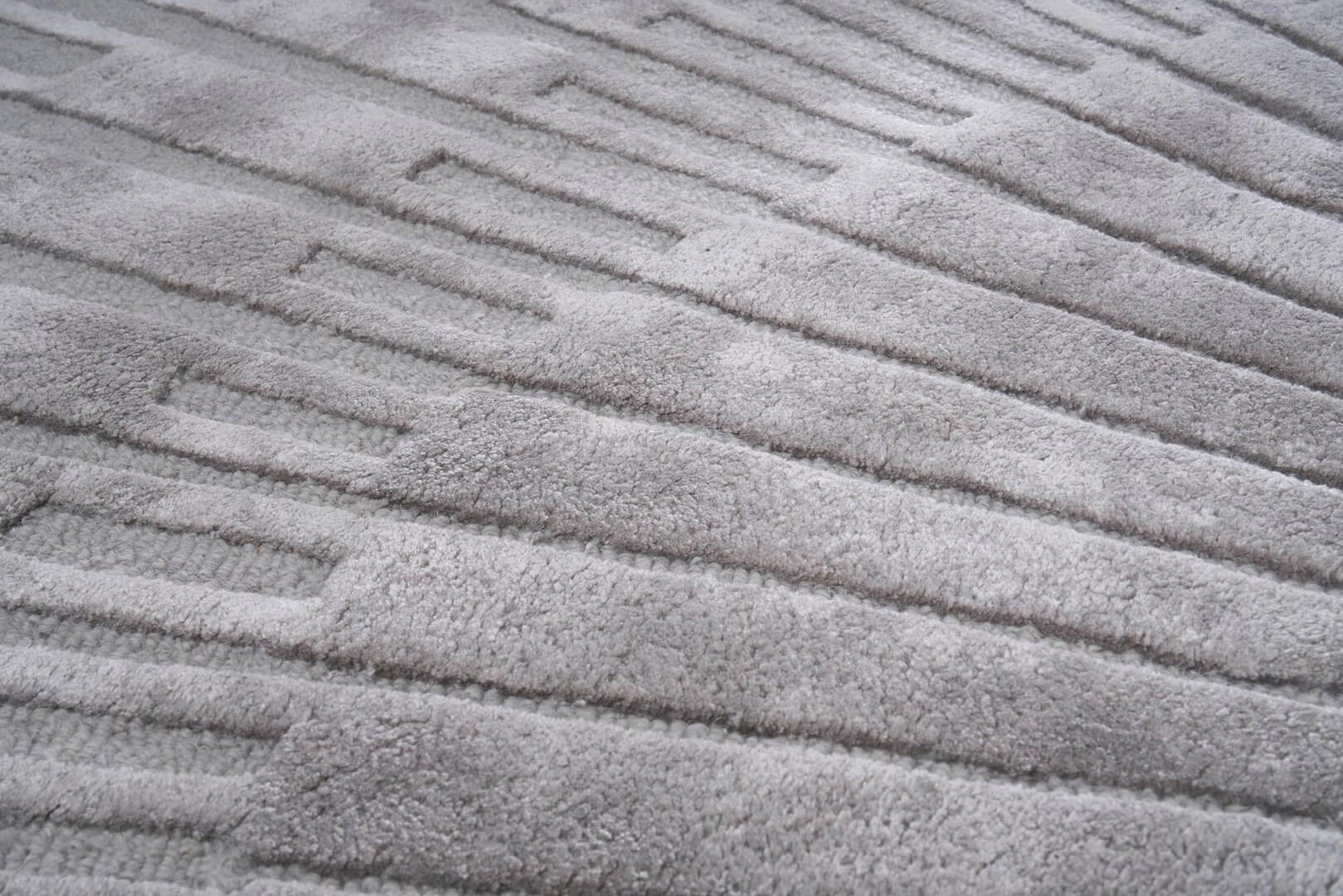 Dywan Okrągły Szary RADIUS Gray Handmade Collection Carpet Decor Fargotex