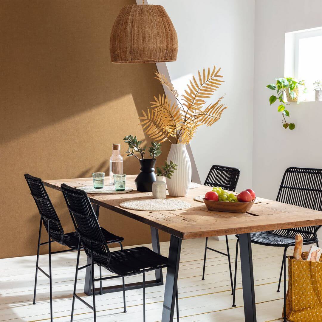 Tapeta lniane płótno Caselio LNE 103226014 Uni Mat Linen Edition