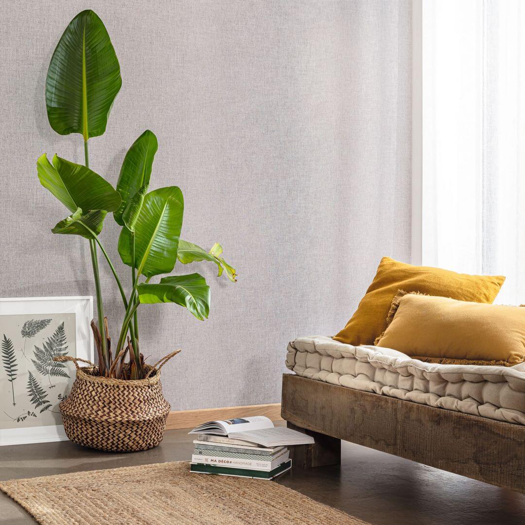 Tapeta lniane płótno Caselio LNE 103229932 Uni Mat Linen Edition