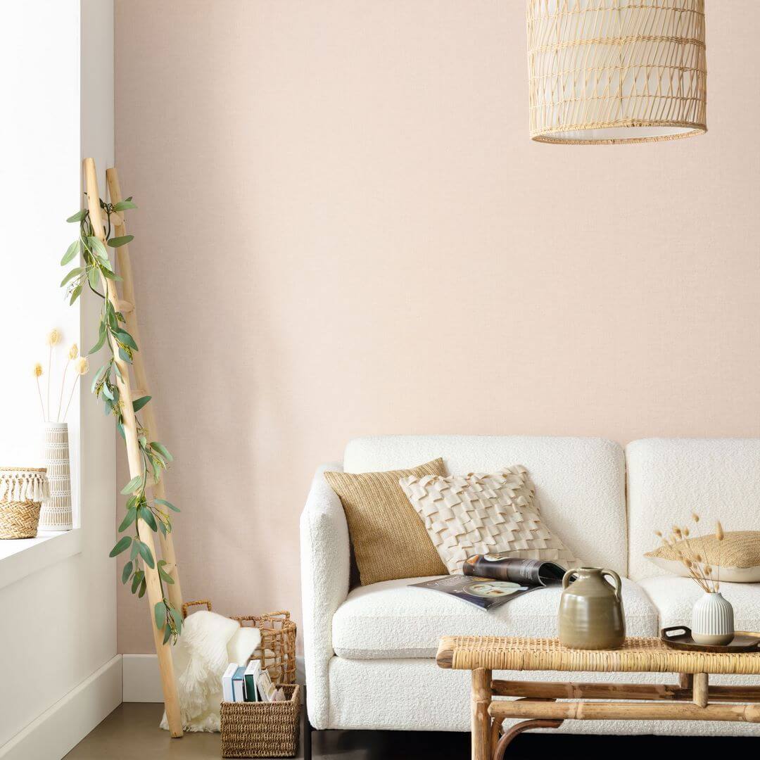 Tapeta jak lniane płótno Caselio LNE 103236321 Uni Metallise/Irise Linen Edition