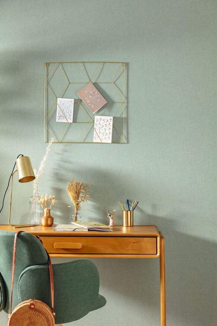 Tapeta jak lniane płótno Caselio LNE 103239022 Uni Metallise/Irise Linen Edition