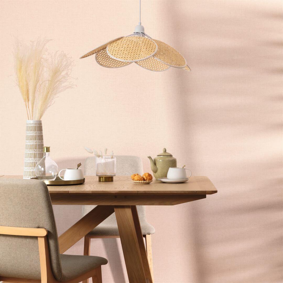 Tapeta jak lniane płótno Caselio LNE 103239130 Uni Metallise/Irise Linen Edition