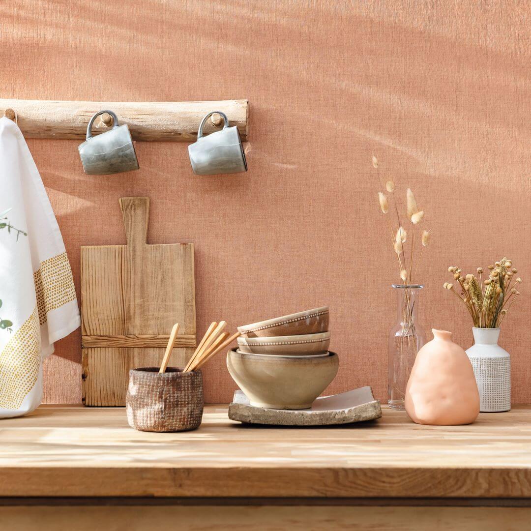 Tapeta płótno Caselio LNE 68521485 Uni Linen Edition