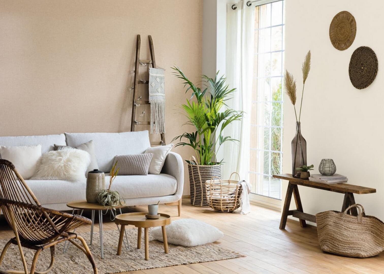 Tapeta płótno Caselio LNE 68527050 Uni Linen Edition