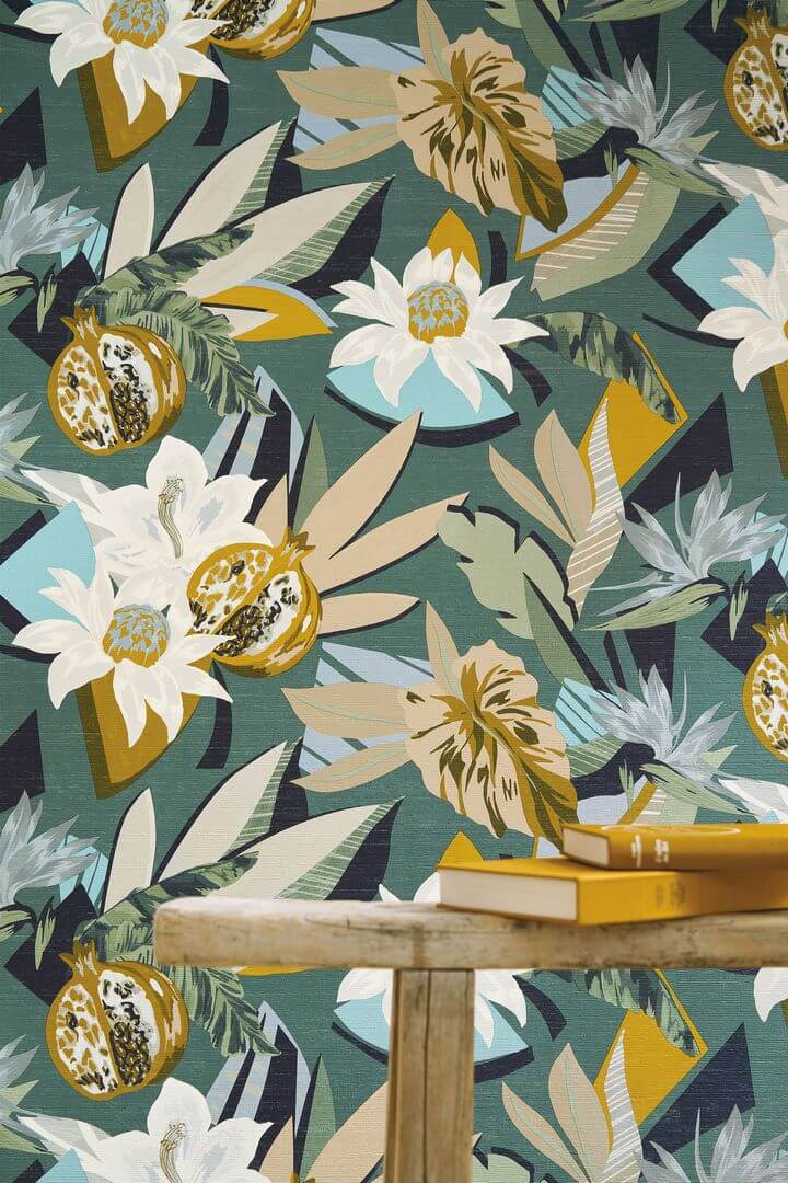 Tapeta kwiaty i owoce Casamance 75531426 Salvador Aventura