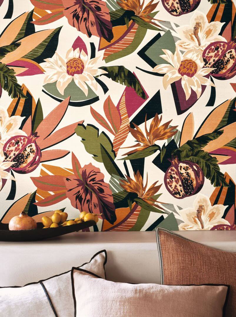 Tapeta kwiaty i owoce Casamance 75531630 Salvador Aventura